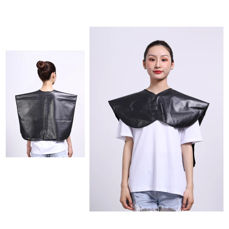 Apron for Beauty Salon Chemical & Water Proof Makeup Cape for Clients Lightweight Comb-out Beard Apron Shortie