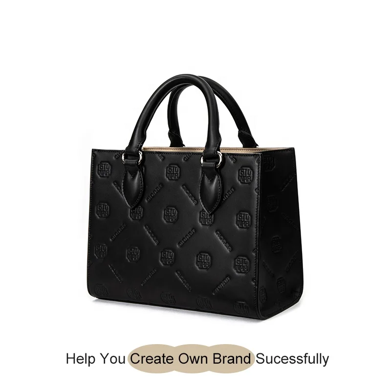 Custom Leather Bag Manufacturer Ladies Hand Bag Quality Handbag Logo Genuine Leather Duffle Bag Backpack Purse for Women Luxury