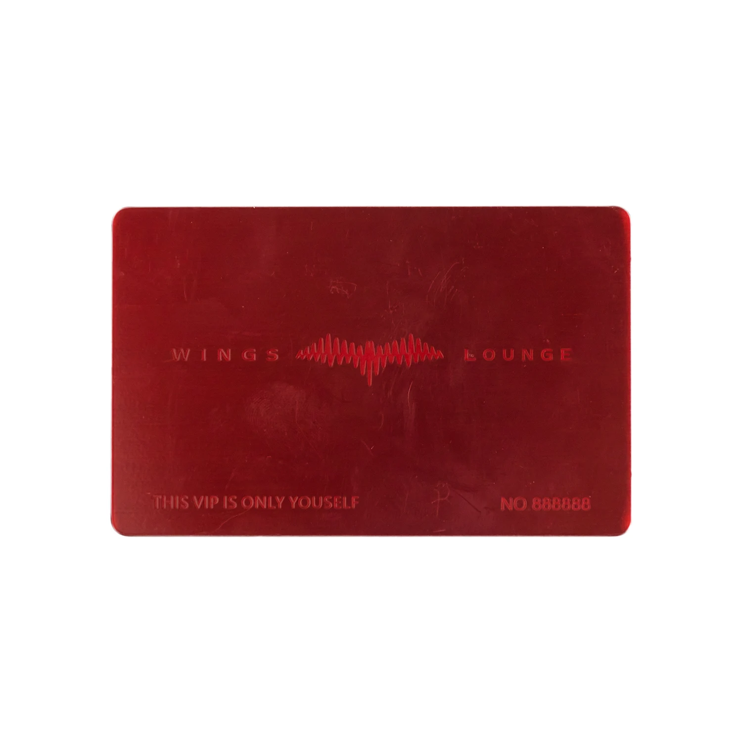 Customized silver/golden laser cut metal business card