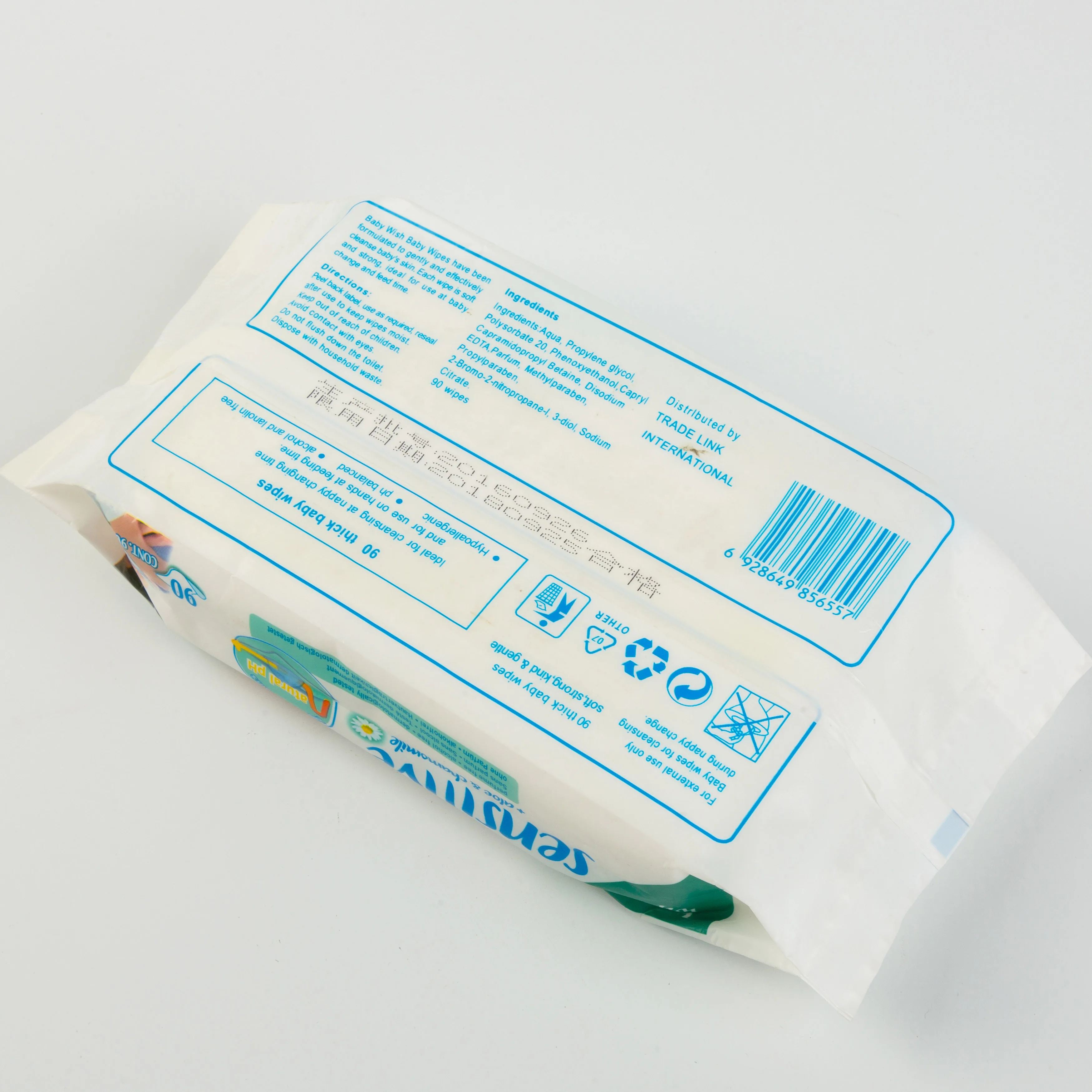 Disposable Organic Baby Wet Wipes Tissue Non Woven Private Label Baby Wet Wipe