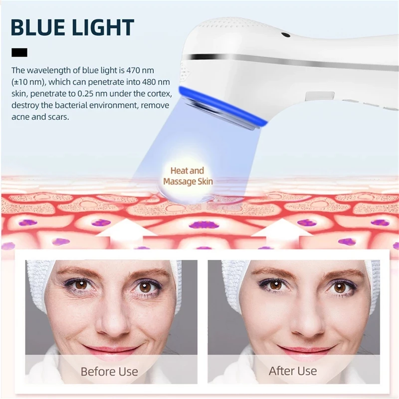 Factory Price Ems Ice Facial Massager Face Roller Facial Massage Machine Skin Lifting Massager Facial