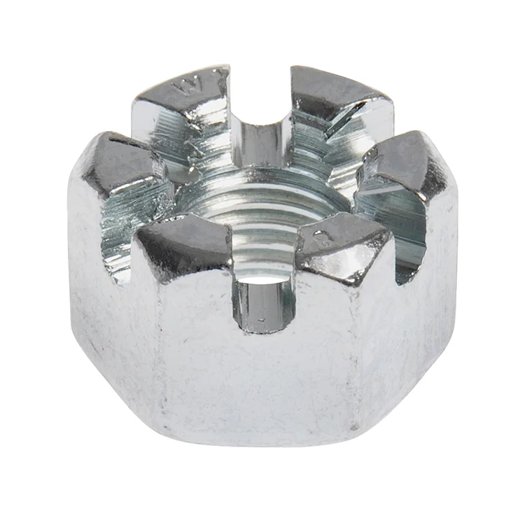 Slotted Nuts  Wholesale DIN935 Slotted Nuts Hex Nut Carbon steel or Stainless Steel