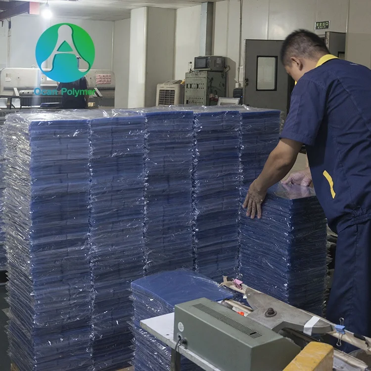 100 micron - 200 micron  Transparent PVC Plastic Sheet Roll  for Clear PVC Book Cover