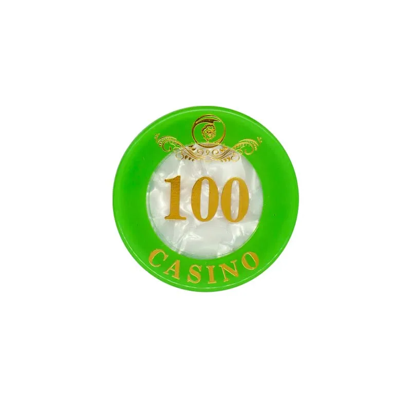 Acrylic Three-layer White Color French Code High Quality Deluxe Custom Poker Ships