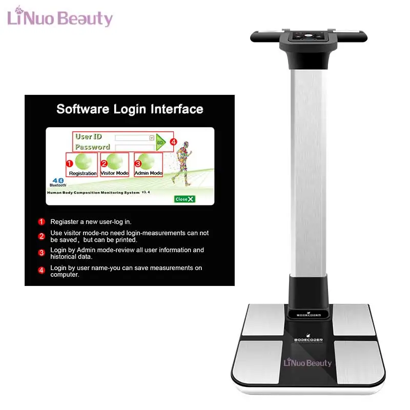 Professional Manufacturer Scan Body  Body Weight Analyzer App Control Weight Scale Smart Body Fat Analyzer Scale