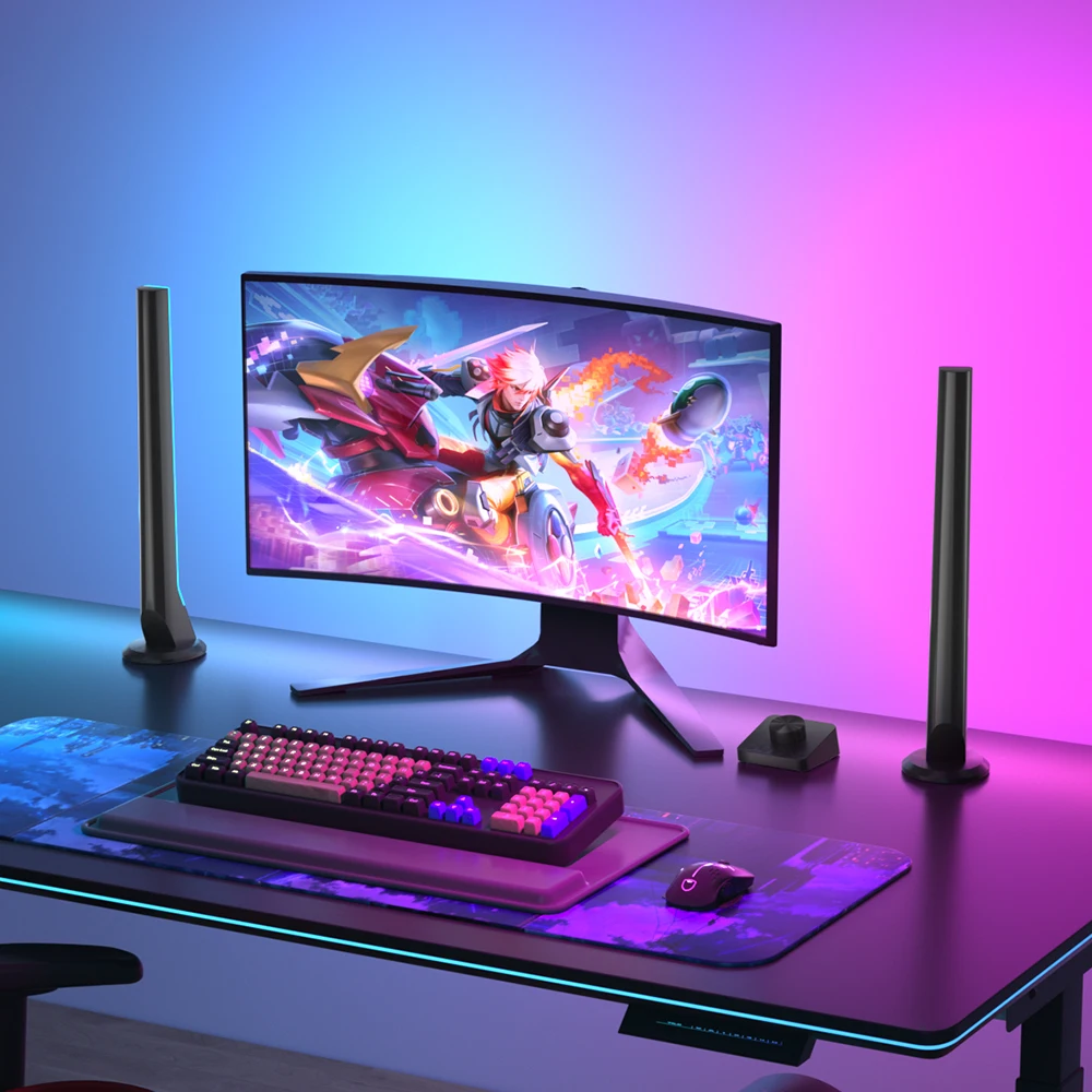 Banqcn яркая музыкальная умная светодиодная подсветка Rgb с управлением приложением для телевизора световая панель спальни гостиной