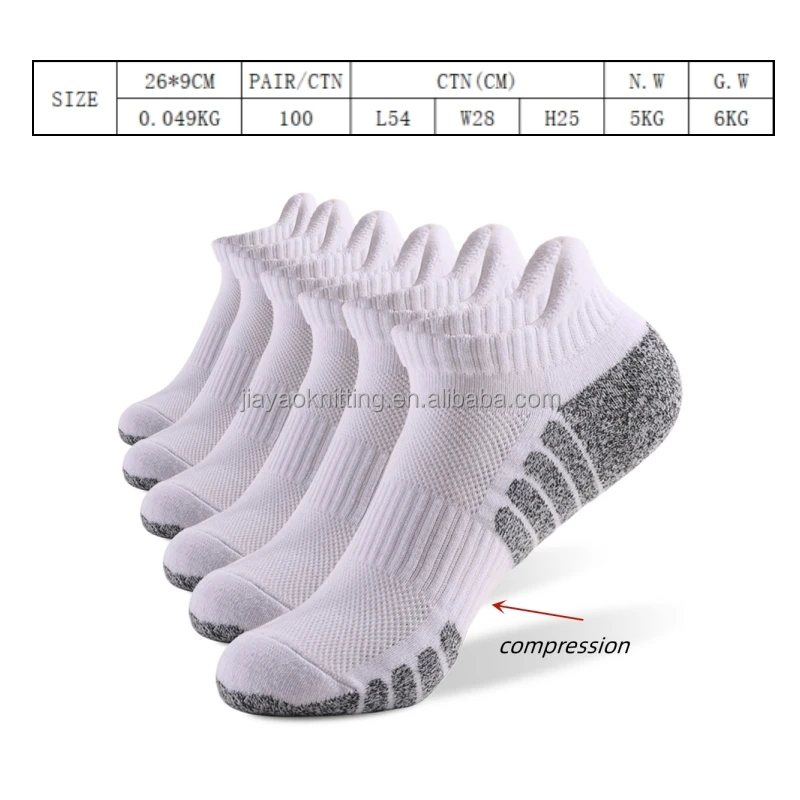 Sport Ankle Socks Athletic Low-cut Thick Knit Half cushion Socks Outdoor Fitness Breathable Wear-resistant Warm Socks