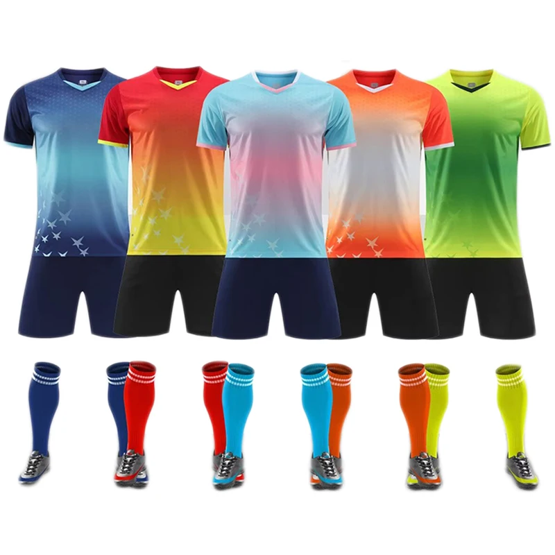 Hot selling training wear football sportswear full set soccer uniform custom soccer uniforms high quality men