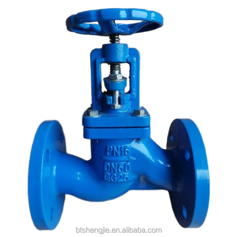 Manual Type Dn15-dn400 Pn16 J41h-16c Manual Operated Cast Iron Bellow Seal Globe Valve
