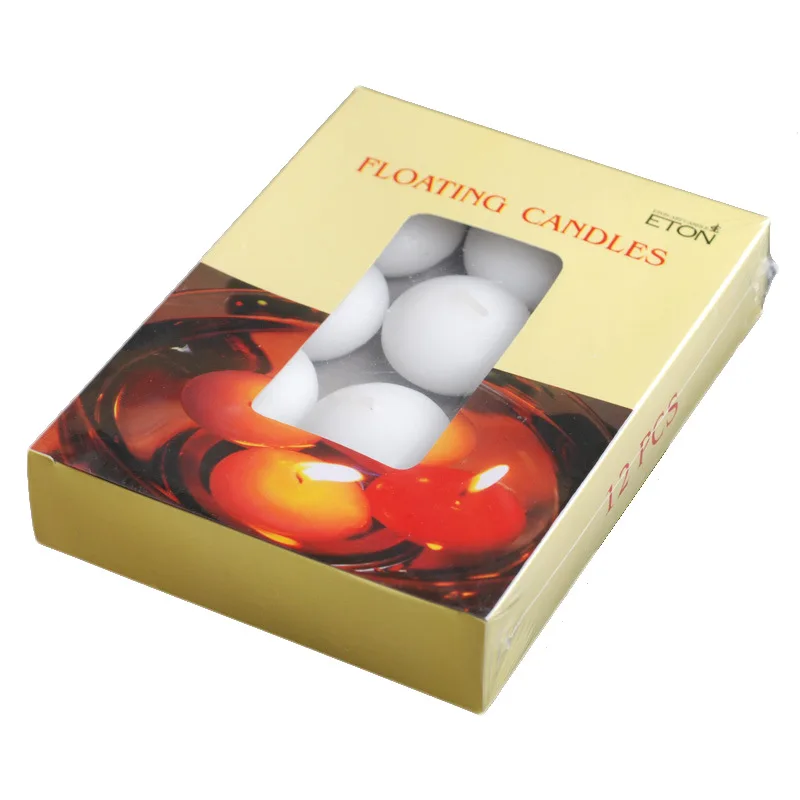 Colourful White Red Flameless Aroma Soy Wax Scented Floating Candles Home Fragrance Wholesale Water Wedding Floating Set