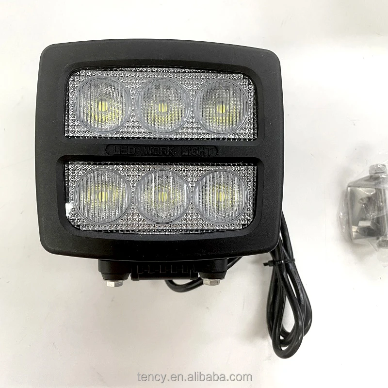 Indonesia  market 60W LED  Work flood  Light 6pcs 10W O sram LEDs  10~30V work light heavy duty