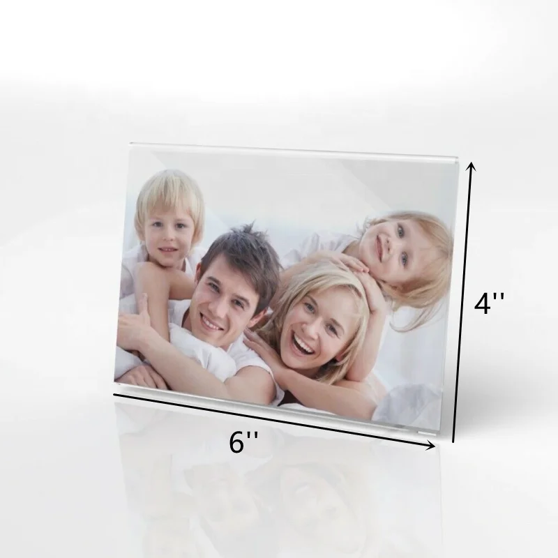4x6 Wholesale Clear Acrylic Picture Frame Display Stand Photo Frame