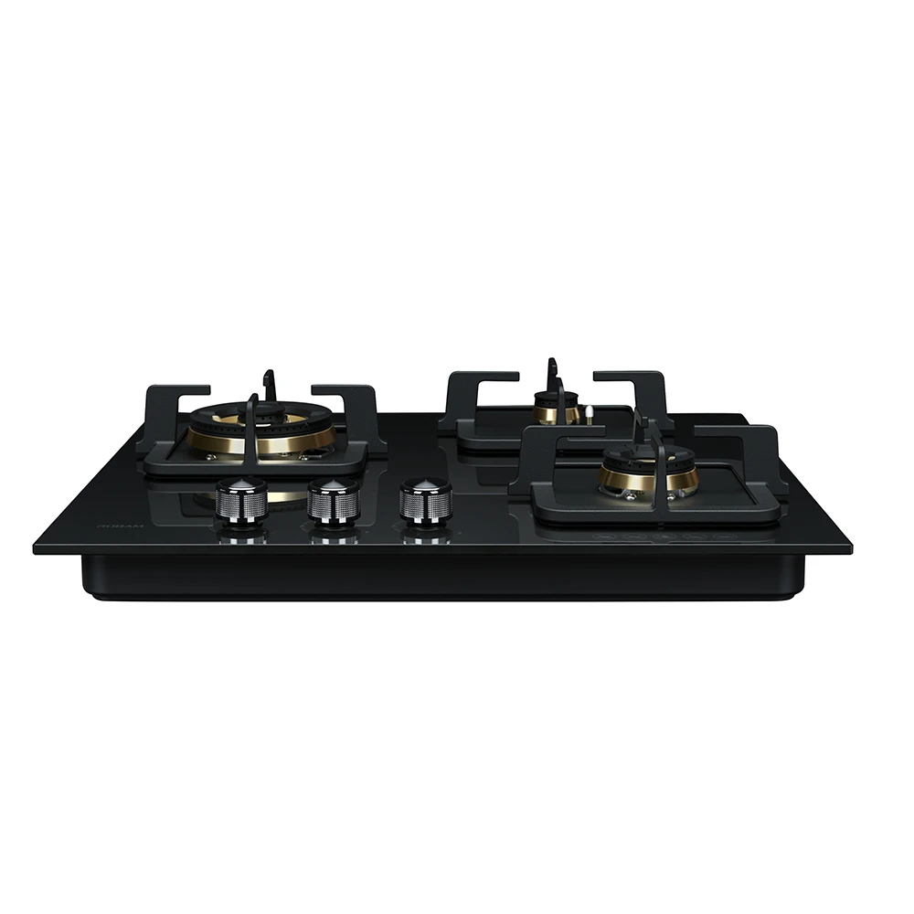happy home gas stove 3 burner gas stove ceramic easy clean gas stove
