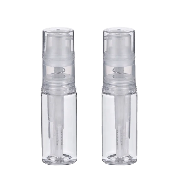 35ml 50ml plastic PET dry shampoo dry powder pump bottle