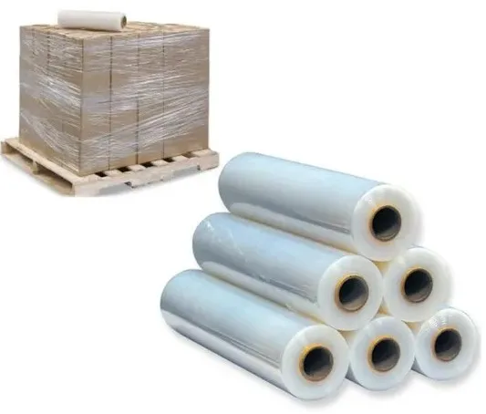 Пользовательские Lldpe 20 микрофонная стрейч-пленка гигантская рулонная упаковка пластиковая литая пленка для поддонов