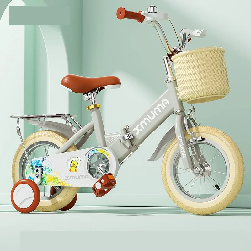 Custom Vintage Folding Kids Bikes Pedal Strollers For Boys And Girls 2-9 Years Old
