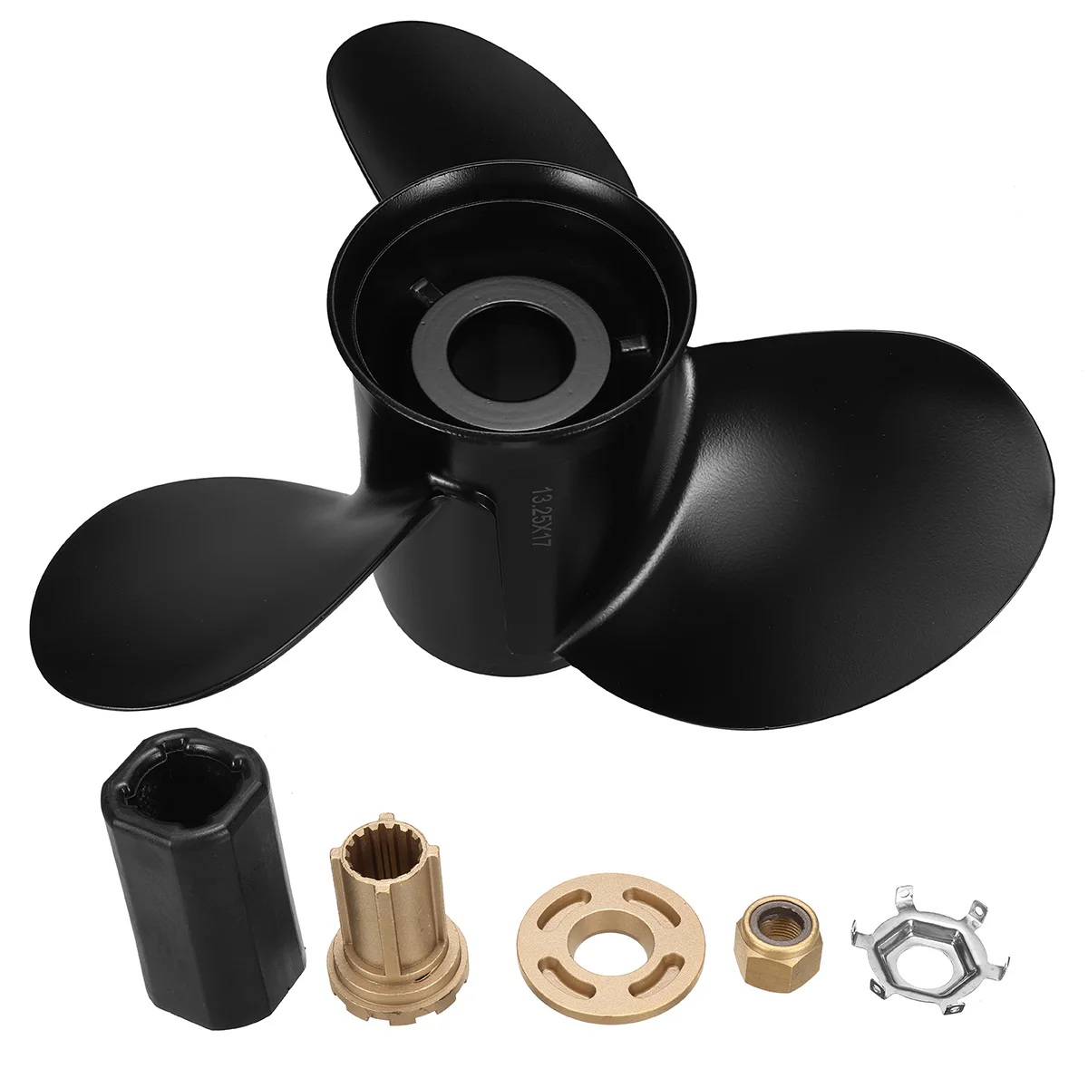 Морской двигатель 13 1/4x17 3 Лопасти алюминиевый лодочный пропеллер подвесной мотор для Mercury 60-125PH 48-77344A45 рыболовные моторы