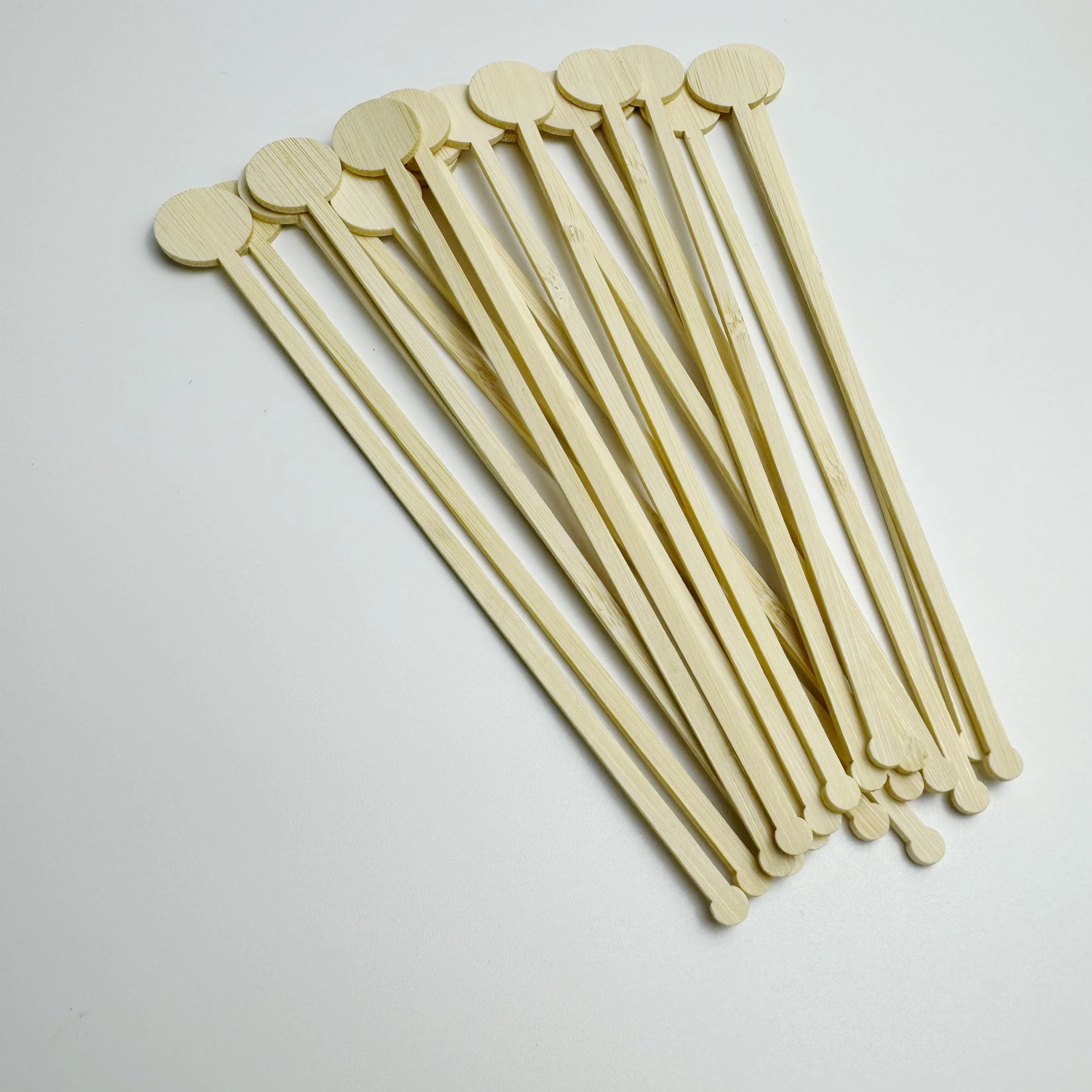2024 hot sale OEM 18CM Bamboo stick rod stir stick for sustainable drinking