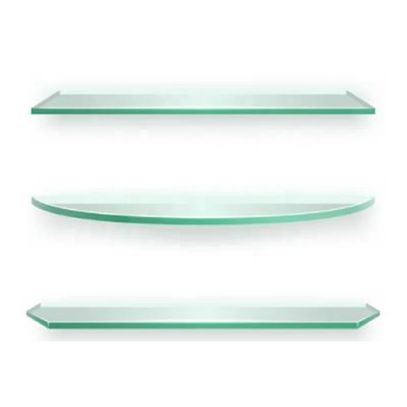 Tempered Glass Shower Shelf  Wall Bathroom Shelf Modern Bathroom Accessories Wall Glass Shelf