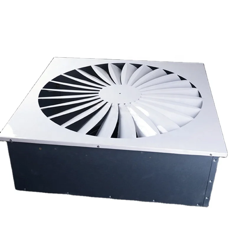 HVAC air duct adjustable circular round fixed blade swirl ceiling diffuser for air conditioning system