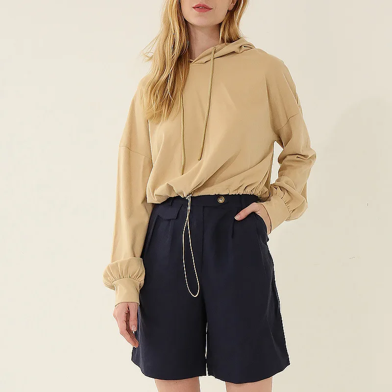 Women clothing cheap high quality 100 cotton tie dye crop top hoodie sport thin hoody