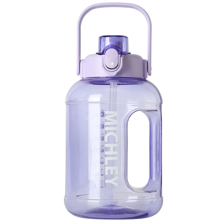 MICHLEY New 2000ml Tritan Plastic Water Bottle For Gym Sports