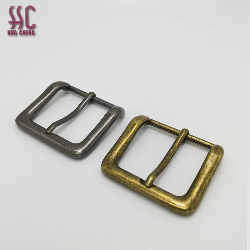 Fashion  heavy 40mm size high quality western style custom logo design metal pin belt buckles for men belt buckle