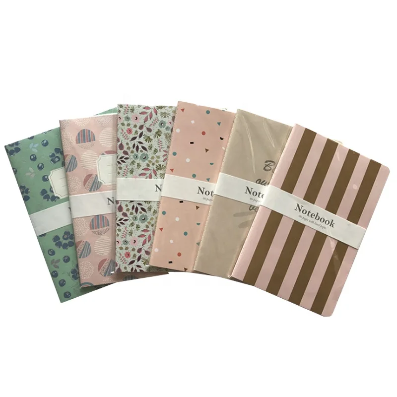 A5 school supplies soft cover notebook with seal belt packing exercise note book for school student