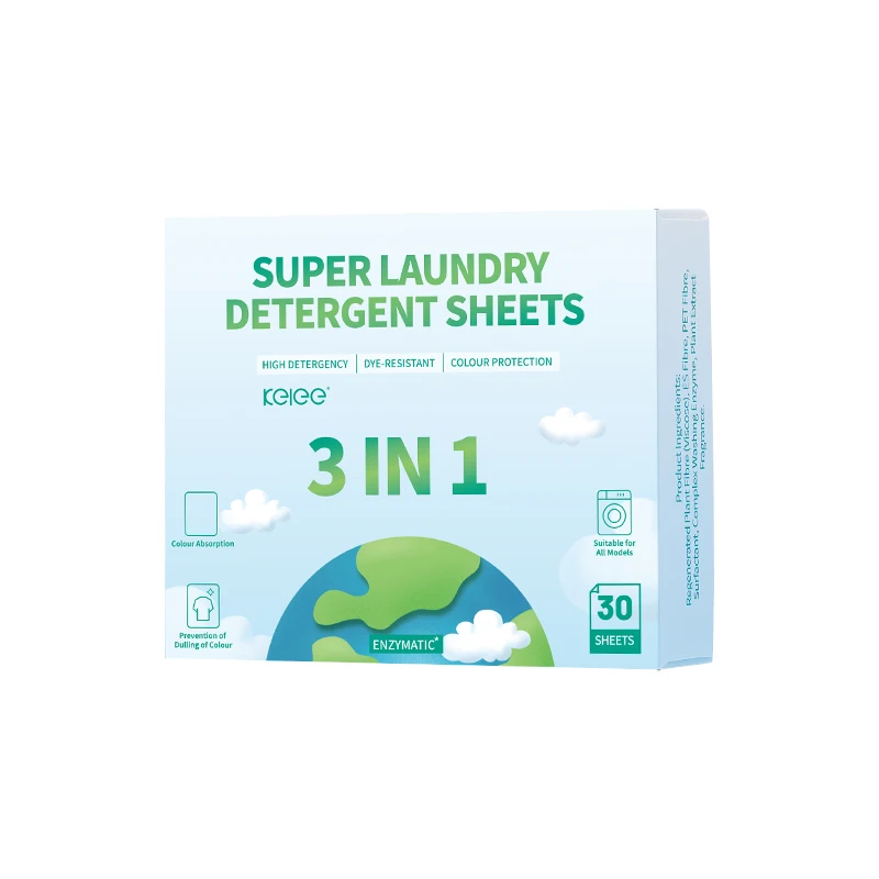 KELEE Deep Cleaning Clothes Laundry Detergent Sheets Biodegradable Laundry Detergent Sheets For Babies