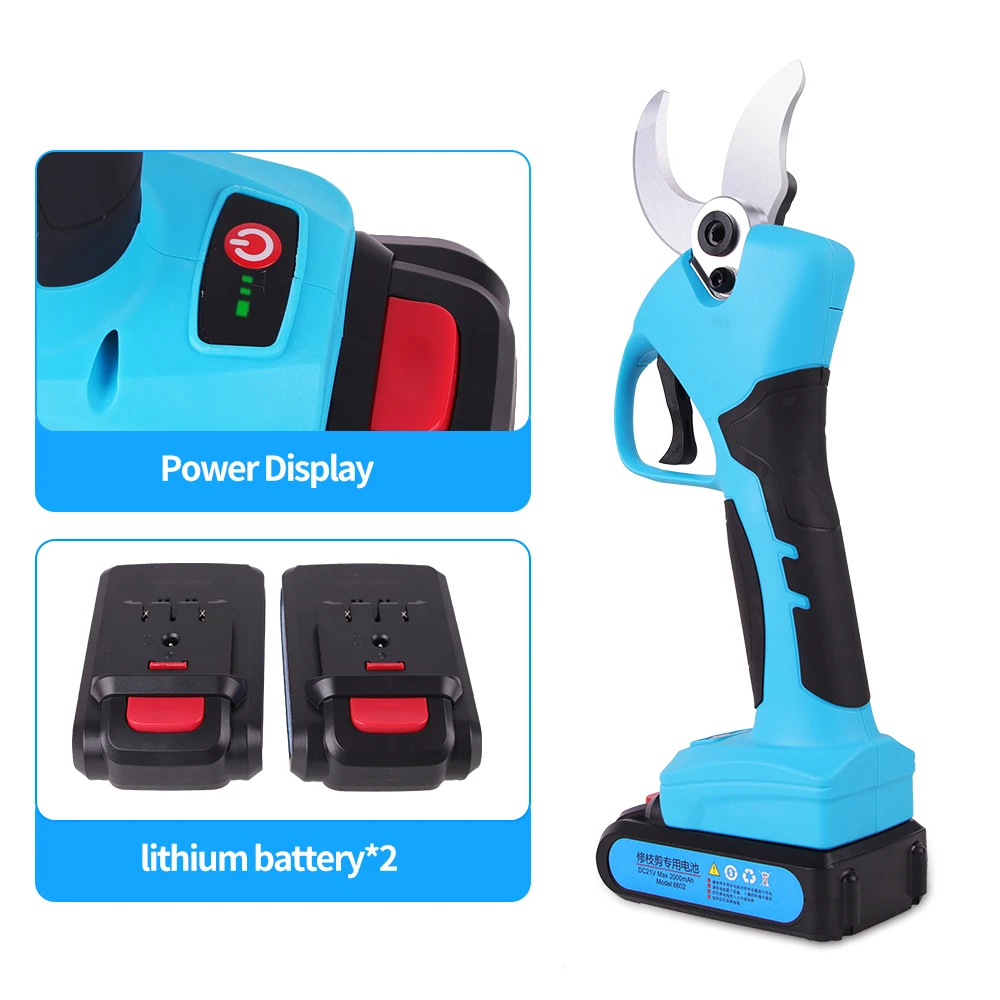 21V Cordless Pruner Lithium-ion Pruning Shear Efficient scissors Bonsai Electric Tree Branches garden tools electric SC-8605