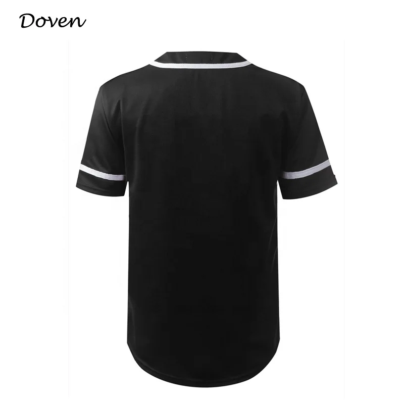 American blank buttoned baseball jersey