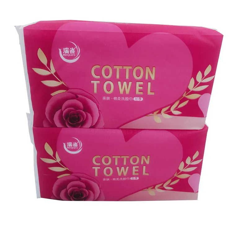 100% Cotton Disposable Face Towel Lightweight Hygienic Gentle Skin Care Soft Nonwoven Technics Convenient Many Home Occasions