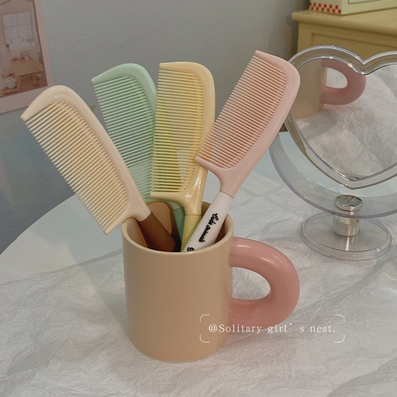 Cartoon Animal Fruit Soft Glue Straight Hair Comb Cute Rabbit Panda Chick Style Comb