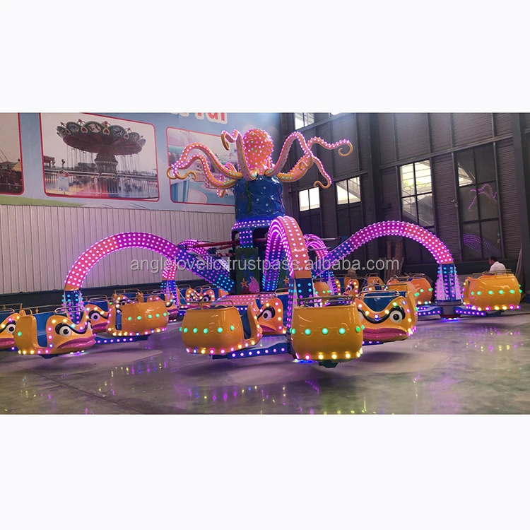 Commercial Outdoor Amusement Park Funfair Playground Carnival Thrilling Rides Big Octopus Ride 40 Seats for Sale