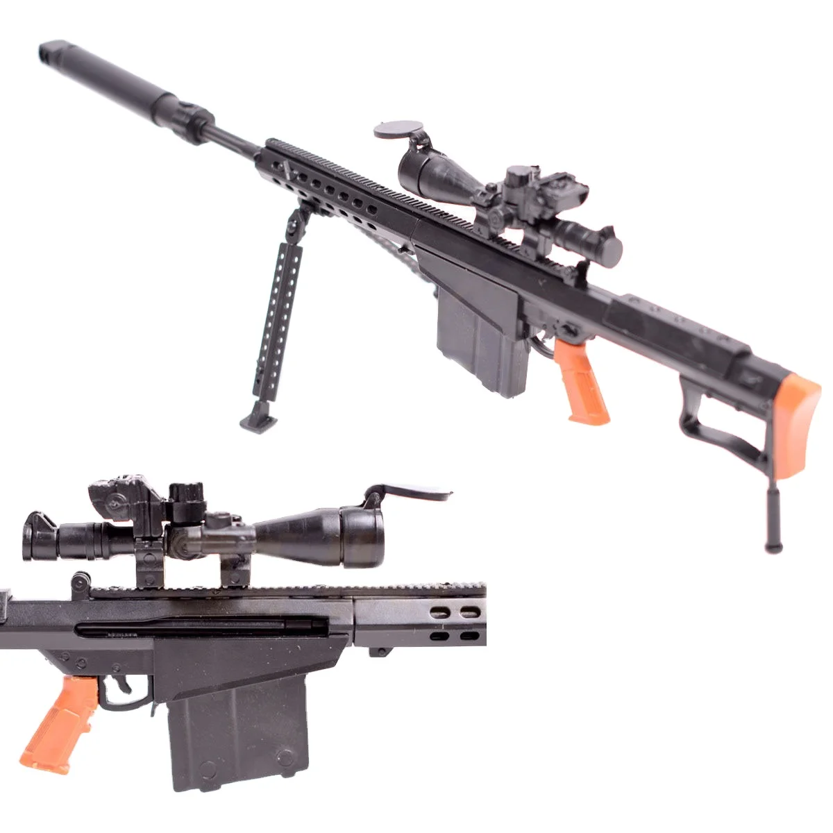 
1/6 Barrett M82A1 Sniper Rifle Gun Assemble Model Toys Puzzles Building Bricks Toy Model For Action Figure 