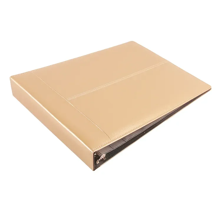 Custom Office Supplies Classic Business Loose Leaf 7 Ring Binder Folder Meeting Record Document File Folder Learning Binder