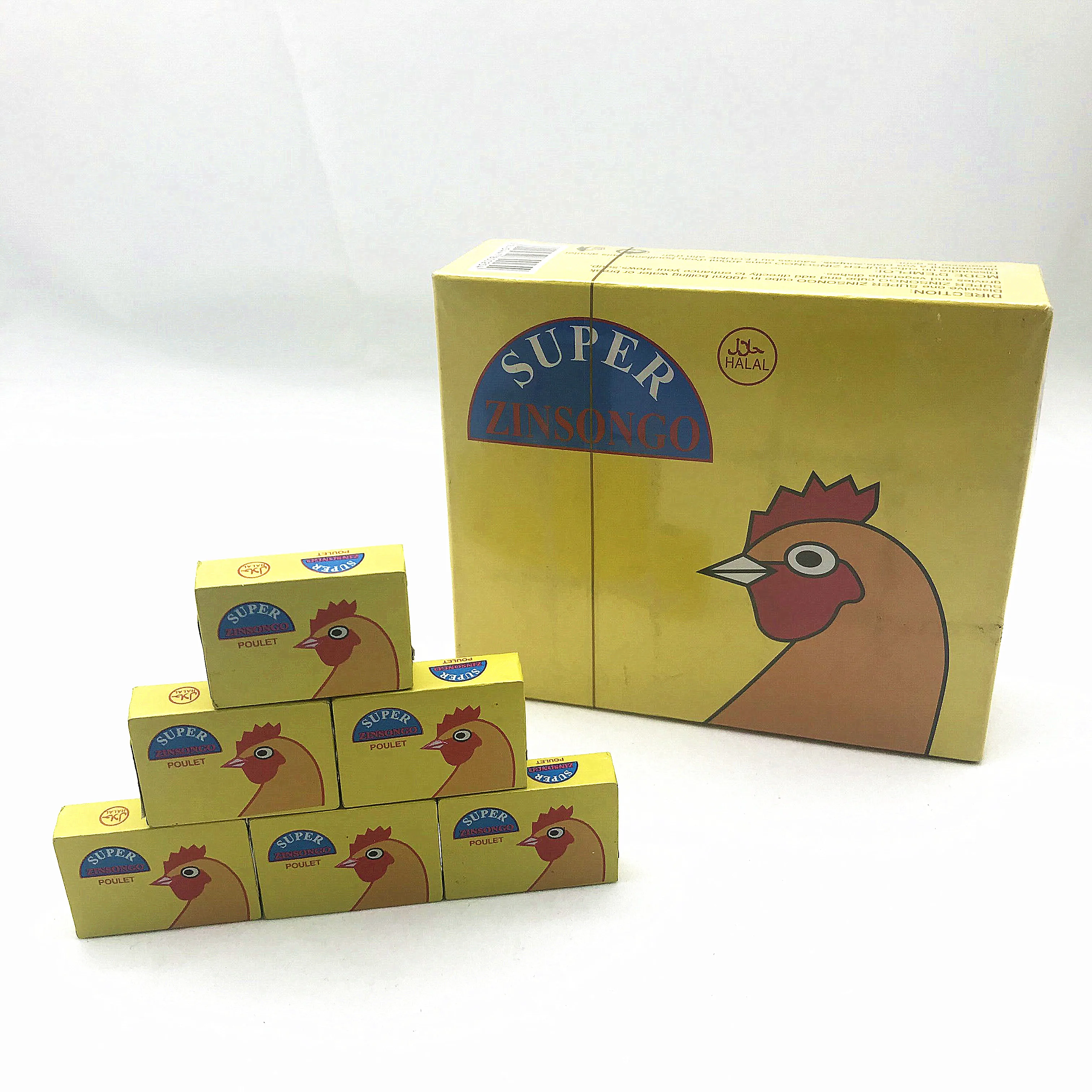 4G 10G Halal Chicken Mixed Seasoning Powder Soup Cube Bouillon Condiment Seasoning For Halal African Muslim Food Cooking