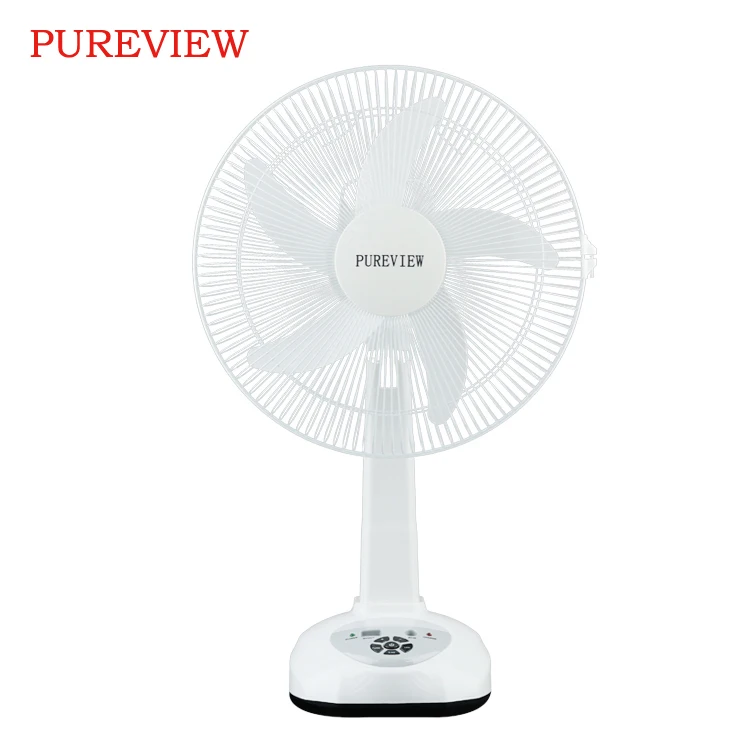 16 inch solar charging desk fan Smart remote control floor fan Night light rechargeable table fan