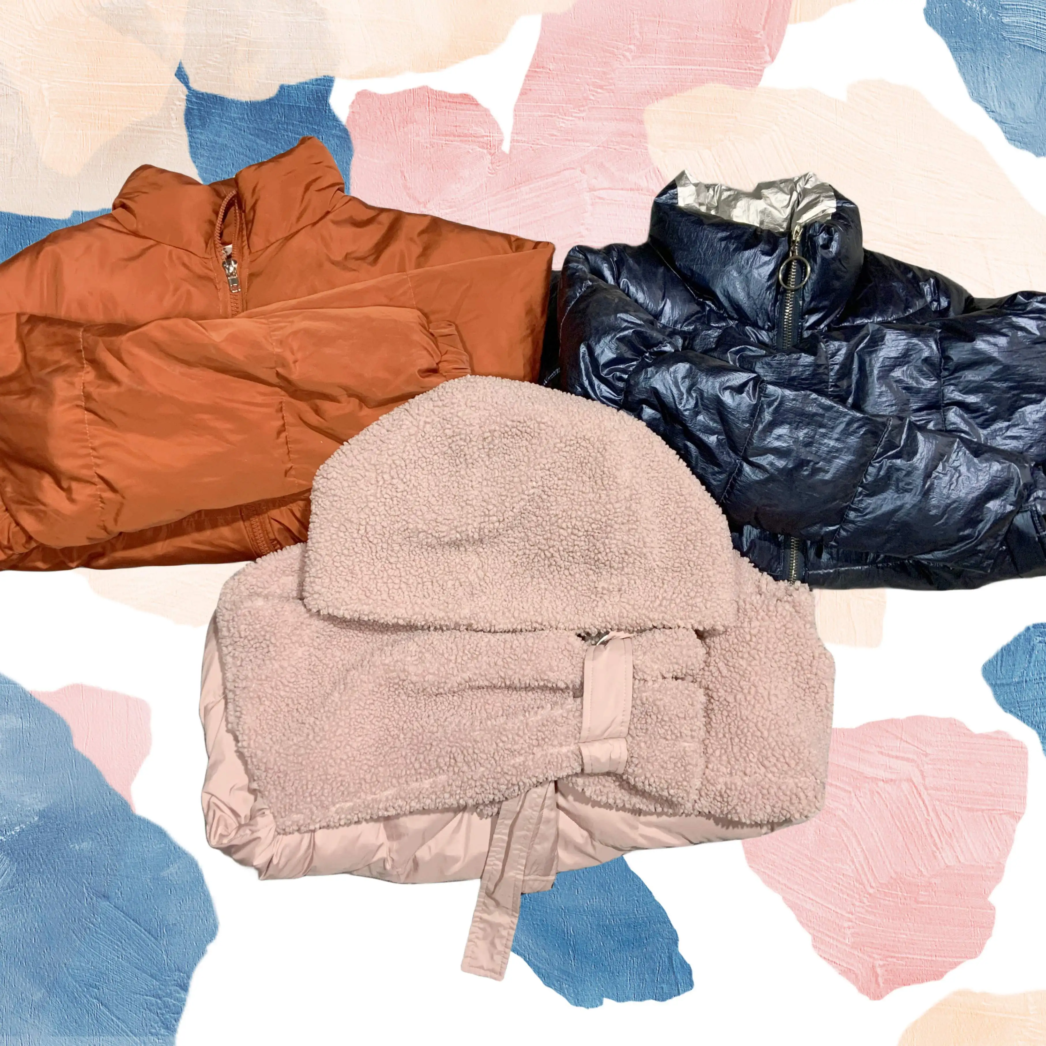 C11 Hot sell used clothes warm winter women coat top quality and 90% clean in bale second hand clothes wholesale