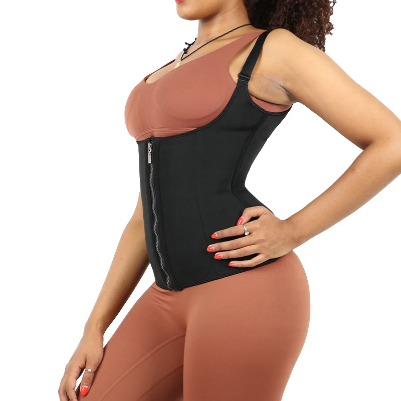 Женский корсет для талии NANBIN, корсет для коррекции живота со стальными косточками, неопреновый корсет для коррекции фигуры с регулируемыми лямками