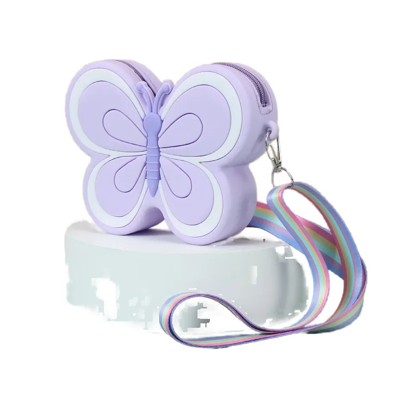 High Quality Custom Mini Small Silicone Coin Wallet Pouch Purse Zipper Cute Kid Kawaii Unisex Leopard Women Men Wholesale