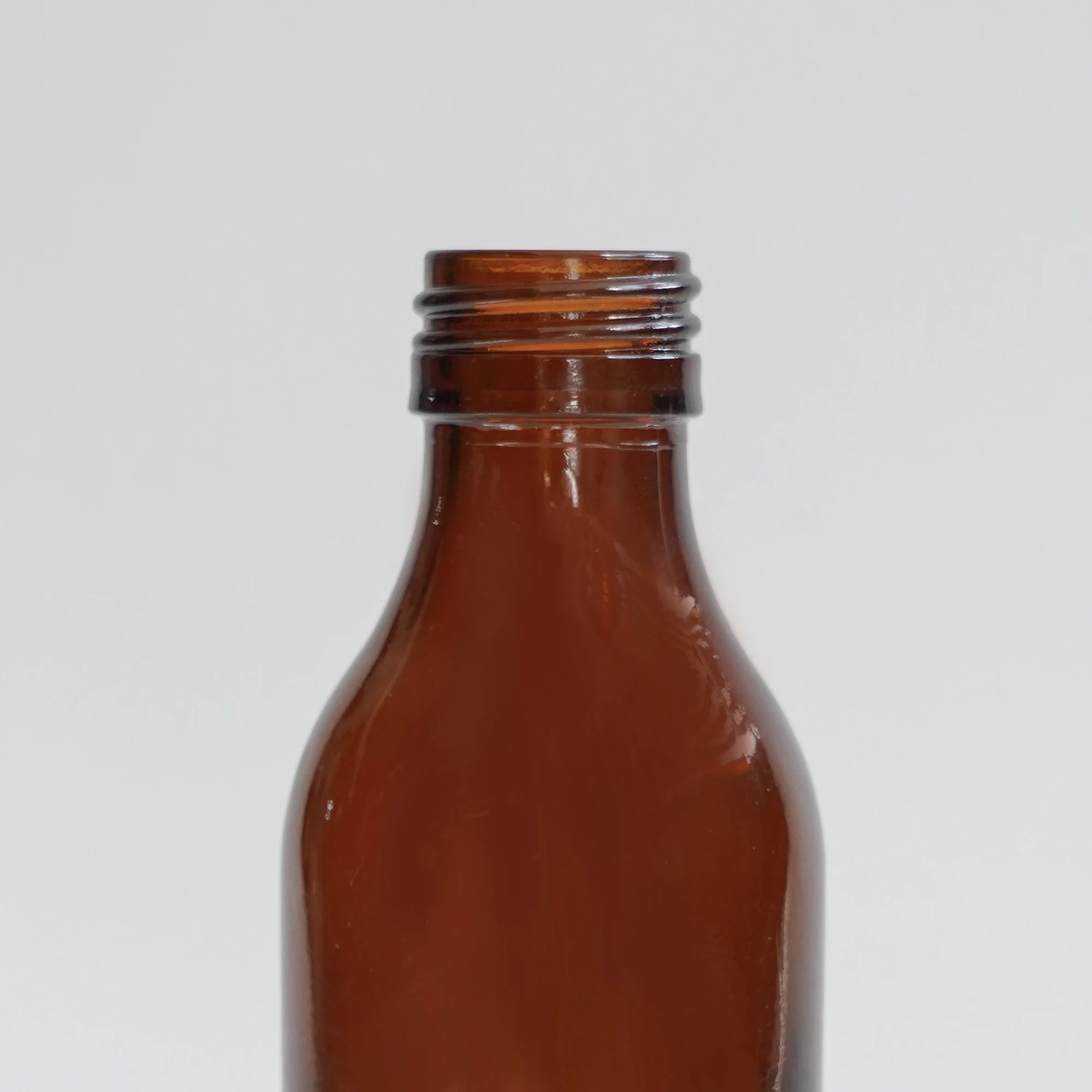 Wholesale Custom 160ml Premium Medicine Amber Round Glass Bottle