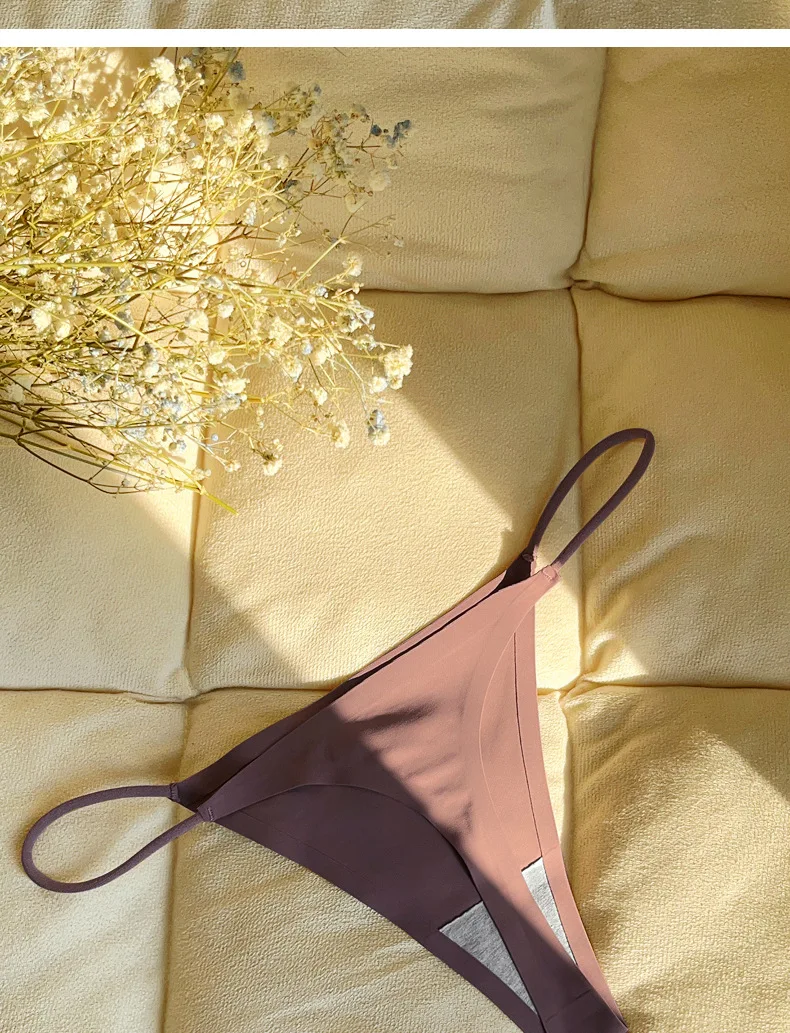 Custom Logo Letter Print Cotton G String Thong Bikini Big Plus Size Womens Underwear Panties Private Label Thong G String