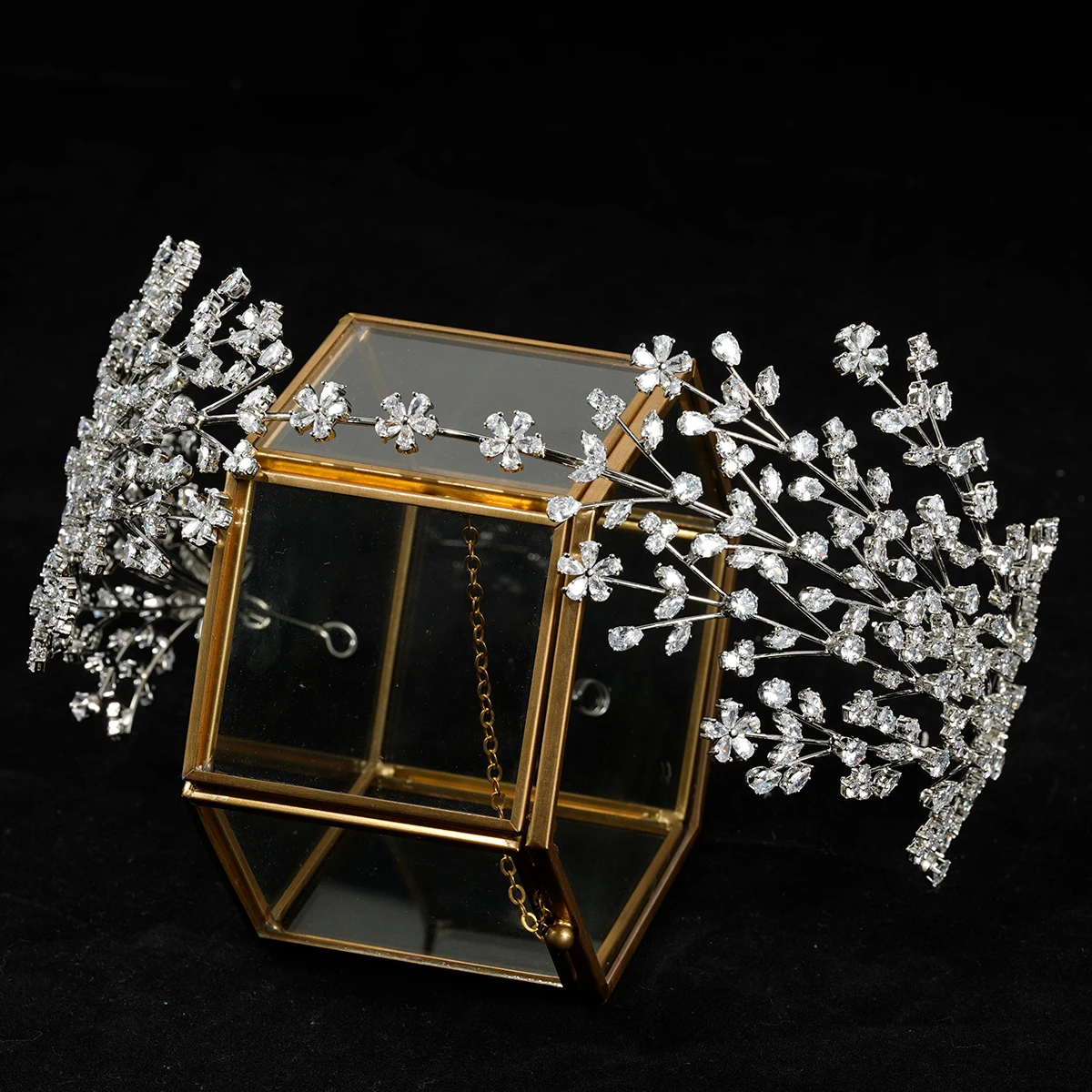 Хит продаж, свадебные головные уборы хорошего качества из фианита, свадебные аксессуары, тиара из фианита