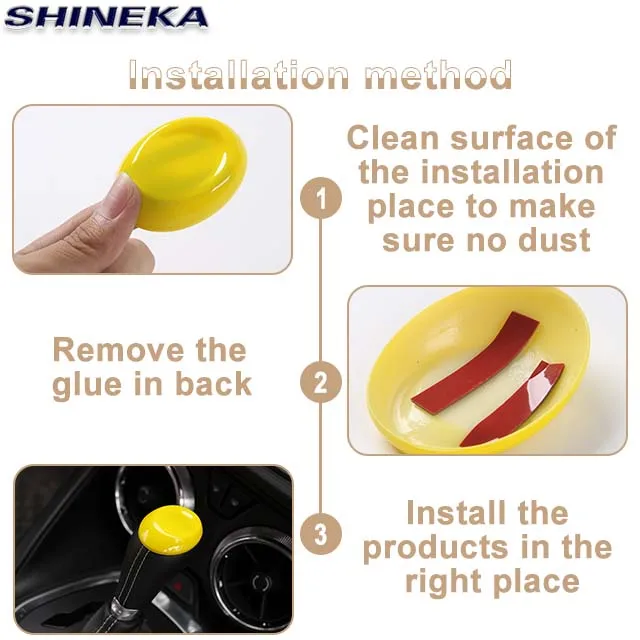 ABS Car Decorative Accessories Gear Headpiece Gear Shift Knob Cover Trim For Chevrolet Camaro 2017+