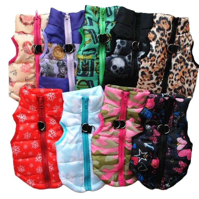 Winter Warm Muti-patterns XS Puppy Clothing Hot Selling Pet Clothes Colorful Pet Clothes Dog Winter Jacket