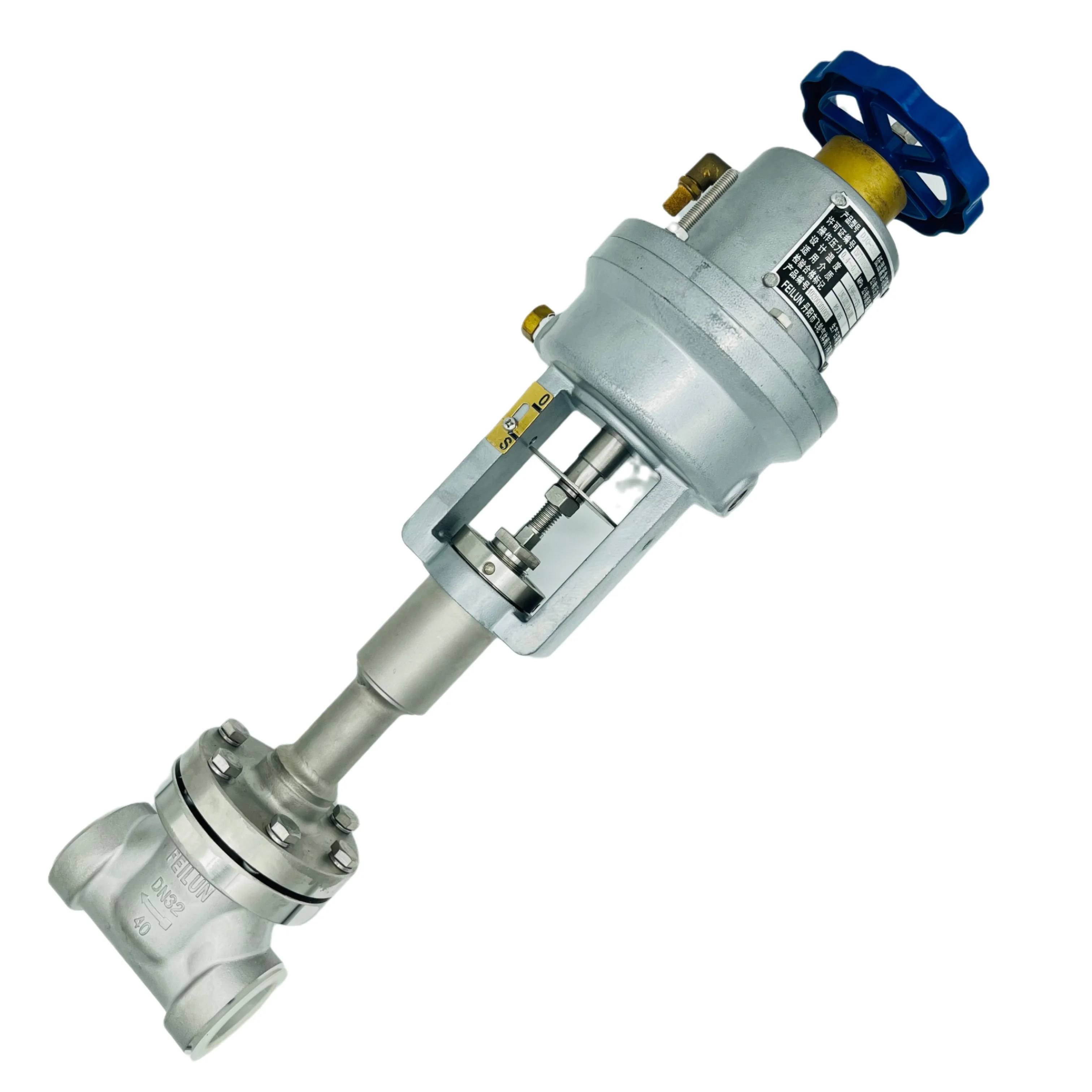 DJQ-32B welding connection emergency shut off valve DN32 PN40 in stainless steel