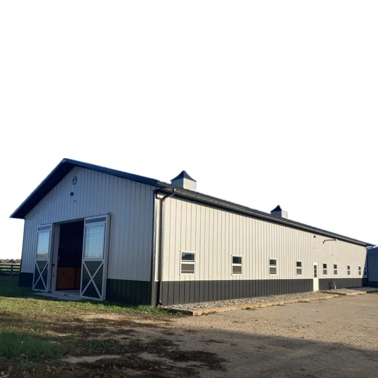 Cheap Prefab Metal Garage Shed Building Prefabricated Building Warehouse Steel Barn Shed