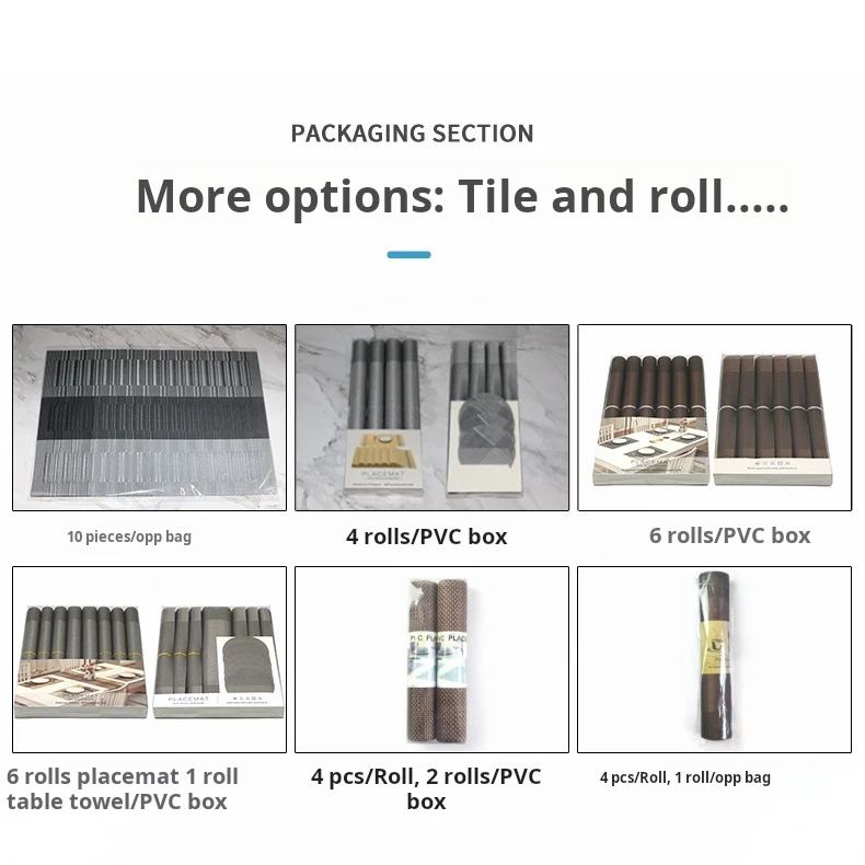 Wholesale Pvc Woven Placemats Heat Resistant Placemats For Dining Table