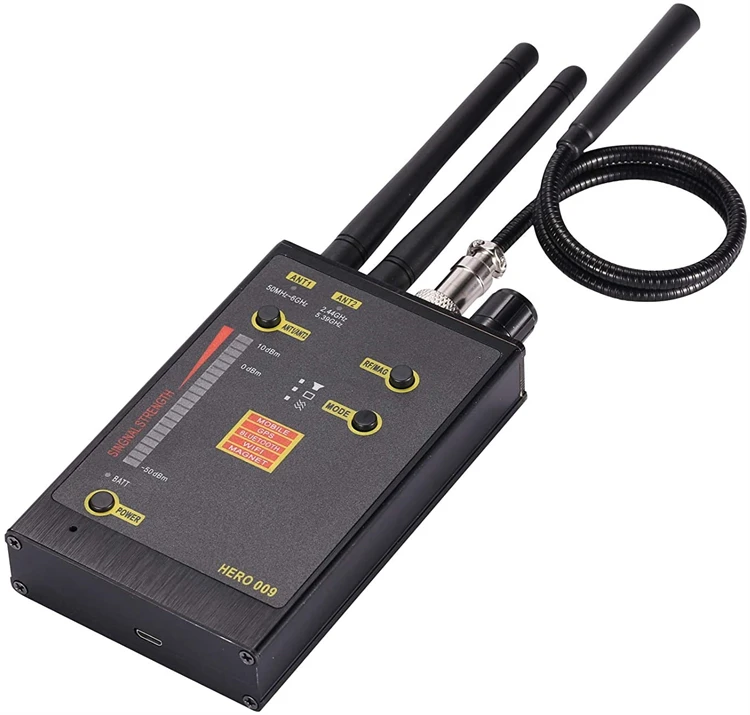 2021 Newest 5G RF Detector Hidden Camera Finder,Military Grade Wireless Camera bug Detector for GPS Tracking GSM Finder